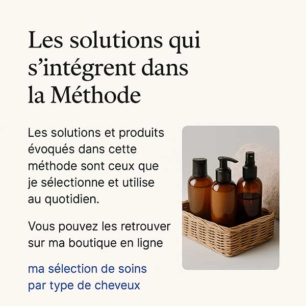 Présentation des solutions et soins capillaires sélectionnés par Aurélien Magnano et intégrés à sa méthode d’expertise capillaire